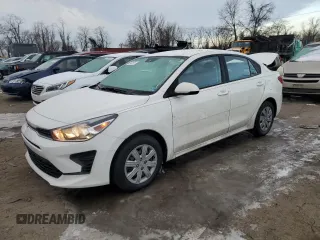 2022 Kia Rio S with VIN 3KPA24AD7NE449570, listed as a Copart auction lot 41902075 with 57,278 mi miles and Salvage Title. Bid and sale history available at carsss.com. Image 1.