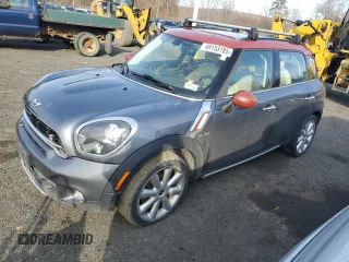 2016 MINI Countryman S with VIN WMWZC5C52GWP49650, listed as a Copart auction lot 49153185 with 166,695 mi miles and Salvage Title. Bid and sale history available at DreamBid. Image 1.