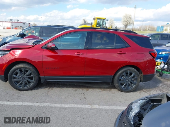 2022 Chevrolet Equinox RS with VIN 3GNAXMEV1NS159192, listed as a IAAI auction lot 41864811 with 30,364 mi miles and . Bid and sale history available at DreamBid. Image 14.