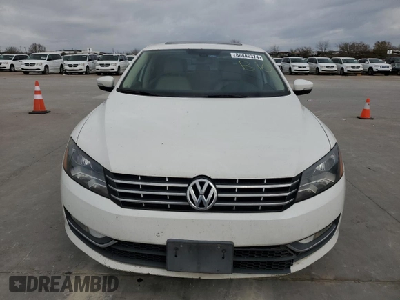 2013 Volkswagen Passat TDI SE with VIN 1VWBN7A33DC114796, listed as a Copart auction lot 86446374 with 111,820 mi miles and Clean Title. Bid and sale history available at carsss.com. Image 5.