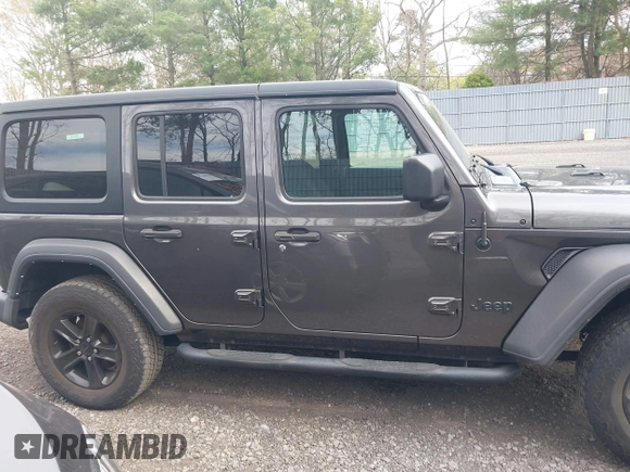2021 Jeep Wrangler Unlimited Willys with VIN 1C4HJXDN5MW683251, listed as a IAAI auction lot 42075844 with 42,340 mi miles and . Bid and sale history available at DreamBid. Image 13.