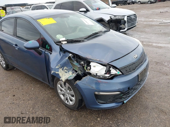 2016 Kia Rio LX with VIN KNADM4A38G6688646, listed as a IAAI auction lot 41904765 with 99,780 mi miles and . Bid and sale history available at DreamBid. Image 6.