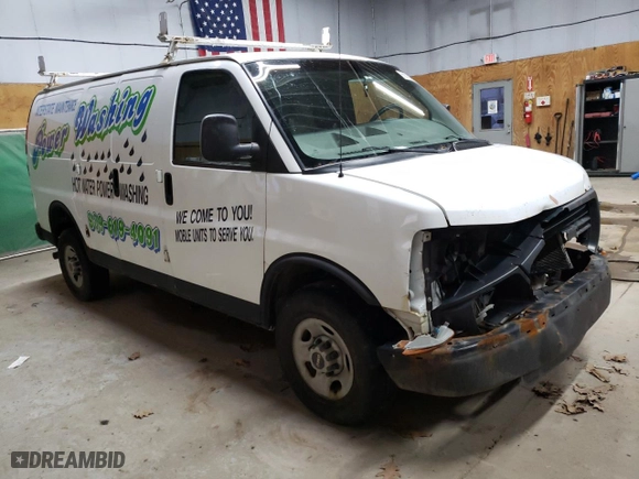 2009 GMC Savana Cargo Van with VIN 1GTGG25C791104713, listed as a Copart auction lot 86915354 with 0 mi miles and Clean Title. Bid and sale history available at carsss.com. Image 4.