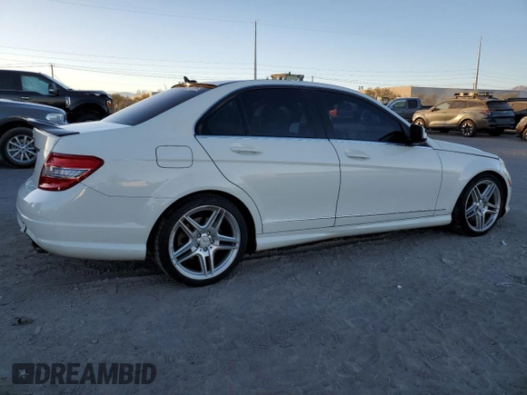 2009 Mercedes-Benz C 350 Sport with VIN WDDGF56X89R059164, listed as a Copart auction lot 86833644 with 142,298 mi miles and Salvage title. Bid and sale history available at DreamBid. Image 3.