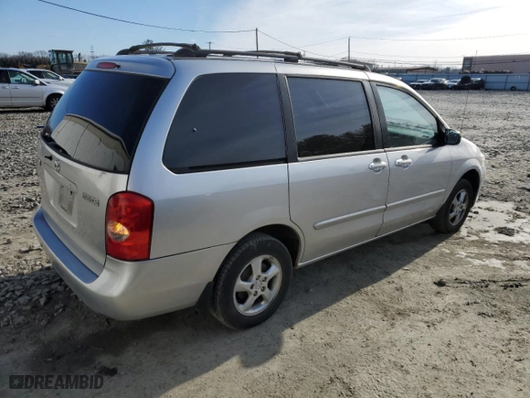 2002 Mazda MPV LX with VIN JM3LW28A520307520, listed as a Copart auction lot 44995145 with 139,593 mi miles and Salvage Title. Bid and sale history available at carsss.com. Image 3.