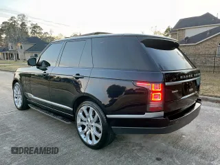 2014 Land Rover Range Rover Supercharged with VIN SALGS2TF6EA155229, listed as a Copart auction lot 57189225 with 95,369 mi miles and Salvage Title. Bid and sale history available at DreamBid. Image 3.