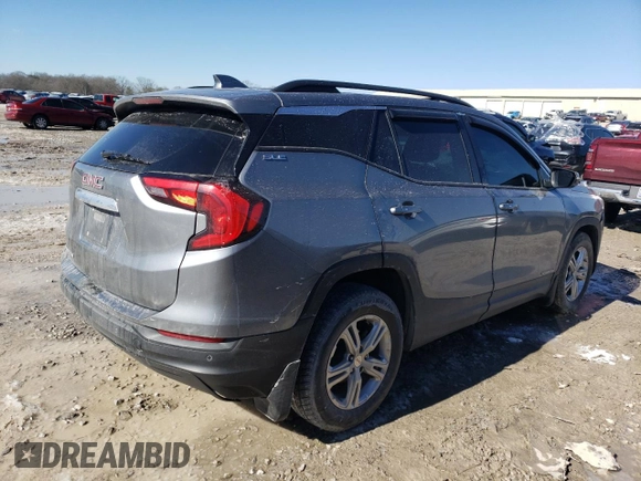 2020 GMC Terrain SLE with VIN 3GKALMEV3LL203614, listed as a Copart auction lot 46099155 with 67,160 mi miles and Salvage Title. Bid and sale history available at carsss.com. Image 3.