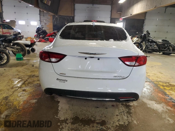 2016 Chrysler 200 C with VIN 1C3CCCEG8GN130783, listed as a Copart auction lot 45719055 with 0 mi miles and Salvage Title. Bid and sale history available at carsss.com. Image 6.
