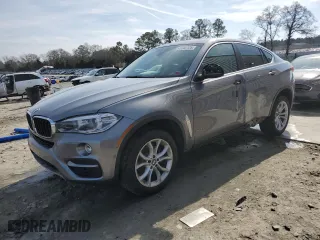 2015 BMW X6 xDrive35i with VIN 5UXKU2C54F0N76357, listed as a Copart auction lot 43340125 with 105,978 mi miles and Salvage Title. Bid and sale history available at carsss.com. Image 1.