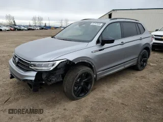2024 Volkswagen Tiguan SE R-Line Black z VIN 3VV8B7AX2RM105605, wystawiony jako Copart lot #55167645 z przebiegiem 19 210 mil mil oraz Szkoda całkowita • Salvage title. Historia ofert i sprzedaży dostępna na DreamBid. Obrazek 1.