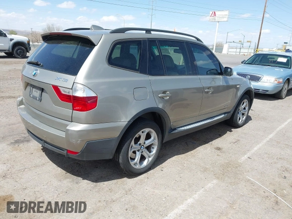 2009 BMW X3 xDrive30i with VIN WBXPC93459WJ25646, listed as a IAAI auction lot 41955182 with 175,605 mi miles. Bid and sale history available at carsss.com. Image 4.