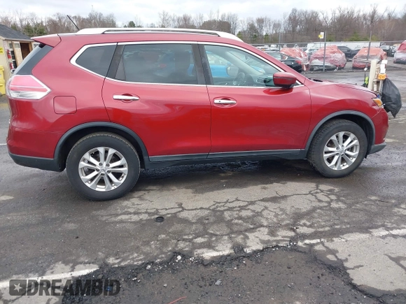 2016 Nissan Rogue SV with VIN KNMAT2MV9GP708746, listed as a IAAI auction lot 41845027 with 94,140 mi miles. Bid and sale history available at carsss.com. Image 13.