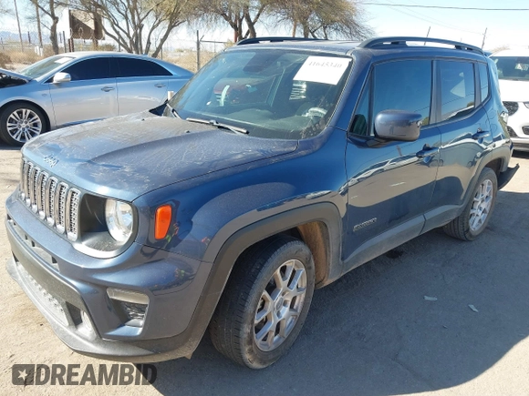 2020 Jeep Renegade Latitude with VIN ZACNJABB4LPL84593, listed as a IAAI auction lot 41645340 with 60,184 mi miles and . Bid and sale history available at DreamBid. Image 17.
