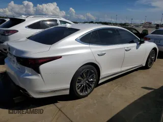 2021 Lexus LS with VIN JTHD51FFXM5013754, listed as a Copart auction lot 73820734 with 0 mi miles and Non Repairable. Bid and sale history available at carsss.com. Image 3.