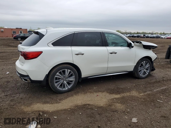 2018 Acura MDX Technology with VIN 5J8YD4H53JL008190, listed as a Copart auction lot 55620065 with 70,180 mi miles and Salvage title. Bid and sale history available at DreamBid. Image 3.