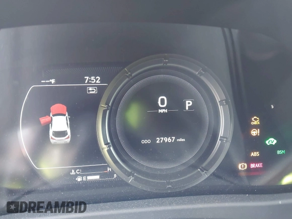 2022 Lexus UX 250h F Sport with VIN JTHR9JBH4N2062923, listed as a IAAI auction lot 42059334 with 27,967 mi miles and . Bid and sale history available at DreamBid. Image 7.