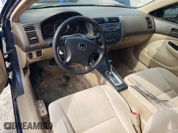 2003 Honda Civic LX with VIN 1HGEM22593L075069, listed as a Copart auction lot 53633335 with 223,667 mi miles and Salvage Title. Bid and sale history available at carsss.com. Image 8.