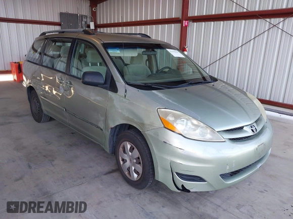 2006 Toyota Sienna CE with VIN 5TDZA23C26S554717, listed as a IAAI auction lot 42153356 with 198,556 mi miles. Bid and sale history available at carsss.com. Image 1.