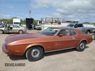 1973 Ford Mustang z VIN 3F04H211483, wystawiony jako Copart lot #57184715 z przebiegiem 65 171 mil mil oraz Tytuł czysty. Historia ofert i sprzedaży dostępna na DreamBid. Obrazek 1.