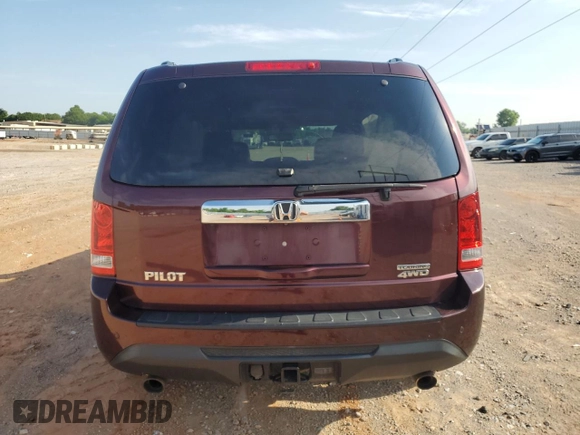 2013 Honda Pilot Touring with VIN 5FNYF4H90DB041747, listed as a Copart auction lot 60034275 with Not provided miles and Salvage title. Bid and sale history available at DreamBid. Image 6.