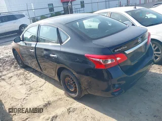 2017 Nissan Sentra S with VIN 3N1AB7AP4HY259811, listed as a IAAI auction lot 42162656 with 244,849 mi miles. Bid and sale history available at carsss.com. Image 3.