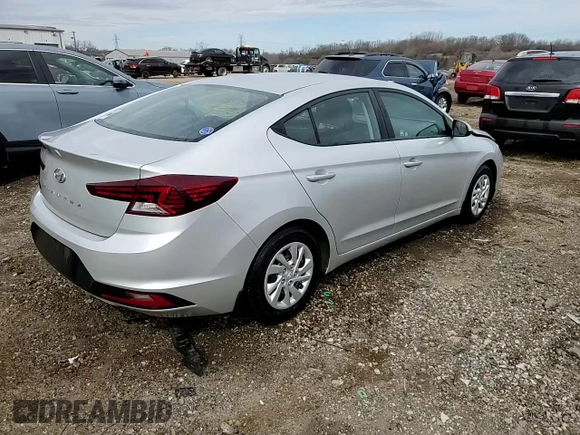 2019 Hyundai Elantra SE with VIN 5NPD74LF2KH430395, listed as a Copart auction lot 50257315 with 53,487 mi miles and Salvage Title. Bid and sale history available at DreamBid. Image 14.