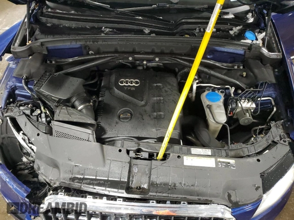 2014 Audi Q5 Premium Plus with VIN WA1LFAFP4EA002240, listed as a Copart auction lot 44622305 with 204,010 mi miles and Salvage Title. Bid and sale history available at carsss.com. Image 12.