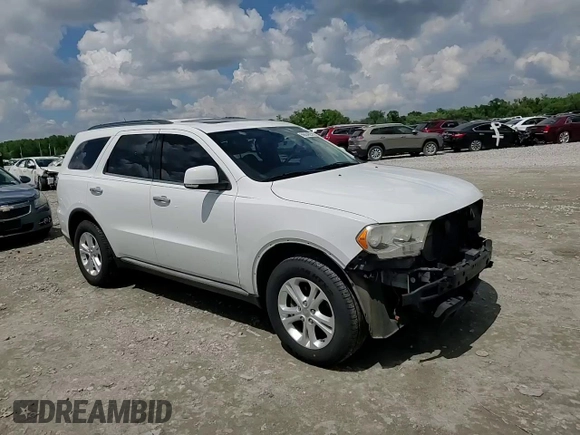 2013 Dodge Durango Crew with VIN 1C4RDJDGXDC695231, listed as a Copart auction lot 56934625 with 156,858 mi miles and Salvage title. Bid and sale history available at DreamBid. Image 15.
