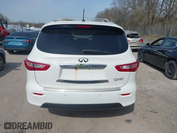 2013 Infiniti JX35 with VIN 5N1AL0MM7DC345759, listed as a IAAI auction lot 42154786 with 148,096 mi miles. Bid and sale history available at carsss.com. Image 17.