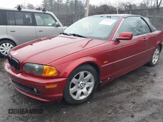 2001 BMW 3 Series 325Ci with VIN WBABS33491JY57204, listed as a IAAI auction lot 41854563 with 146,985 mi miles. Bid and sale history available at carsss.com. Image 2.