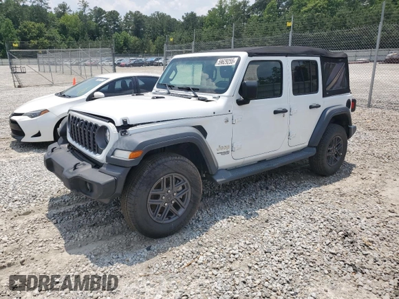 2018 Jeep Wrangler Unlimited Sport S z VIN 1C4HJXDG8JW165597, wystawiony jako Copart lot #59629255 z przebiegiem 73 305 mil mil oraz Szkoda całkowita • Salvage title. Historia ofert i sprzedaży dostępna na DreamBid. Obrazek 1.