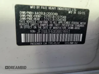 2016 Subaru WRX Premium with VIN JF1VA1E6XG8819931, listed as a Copart auction lot 85369844 with 109,413 mi miles and Salvage Title. Bid and sale history available at carsss.com. Image 15.