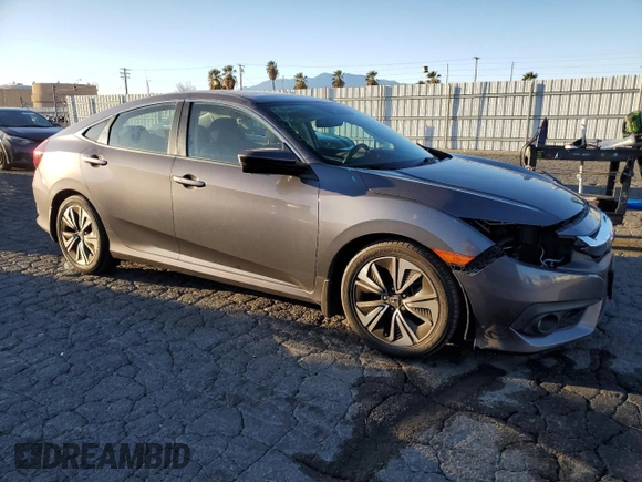 2017 Honda Civic Sedan EX-T with VIN 2HGFC1F49HH652688, listed as a Copart auction lot 87922535 with 108,071 mi miles and Salvage Title. Bid and sale history available at carsss.com. Image 4.