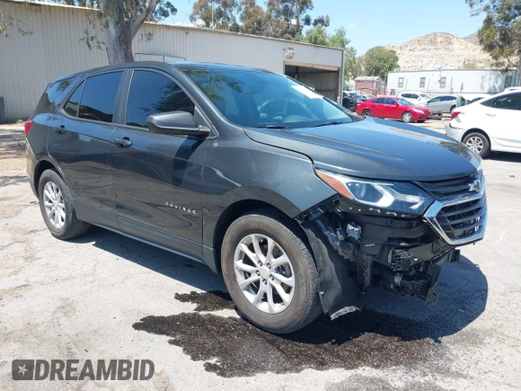 2020 Chevrolet Equinox LS with VIN 3GNAXHEV4LS659089, listed as a IAAI auction lot 42146900 with 53,552 mi miles and . Bid and sale history available at DreamBid. Image 1.