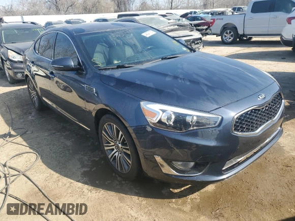 2014 Kia Cadenza Premium with VIN KNALN4D76E5128795, listed as a Copart auction lot 44547174 with 177,219 mi miles and Salvage Title. Bid and sale history available at carsss.com. Image 4.