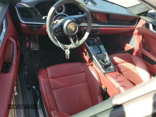 2021 Porsche 911 Turbo S with VIN WP0AD2A9XMS257789, listed as a Copart auction lot 50316044 with 0 mi miles and Salvage Title. Bid and sale history available at carsss.com. Image 8.