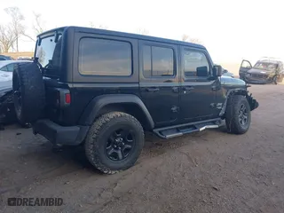 2020 Jeep Wrangler Unlimited Sport Altitude with VIN 1C4HJXDGXLW329841, listed as a IAAI auction lot 41060142 with 57,243 mi miles. Bid and sale history available at carsss.com. Image 4.