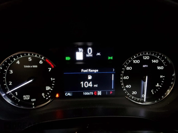2020 Cadillac XT4 AWD Sport with VIN 1GYFZFR40LF092215, listed as a Copart auction lot 44363945 with 100,675 mi miles and Salvage title. Bid and sale history available at DreamBid. Image 9.