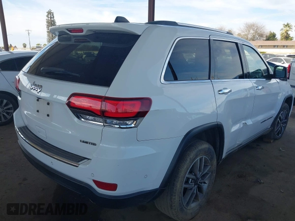2020 Jeep Grand Cherokee Limited with VIN 1C4RJEBG6LC245478, listed as a IAAI auction lot 41637410 with 100,062 mi miles. Bid and sale history available at carsss.com. Image 4.
