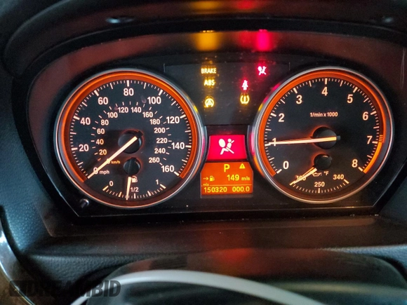 2008 BMW 3 Series 328i with VIN WBAWR33508P152188, listed as a Copart auction lot 84499524 with 150,320 mi miles and Salvage Title. Bid and sale history available at carsss.com. Image 9.