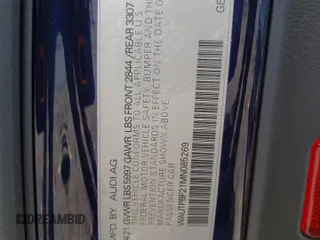 2021 Audi A7 z VIN WAUTPBF21MN085269, wystawiony jako Copart lot #57667215 z przebiegiem Nie podano mil oraz Szkody całkowita. Historia ofert i sprzedaży dostępna na DreamBid. Obrazek 12.