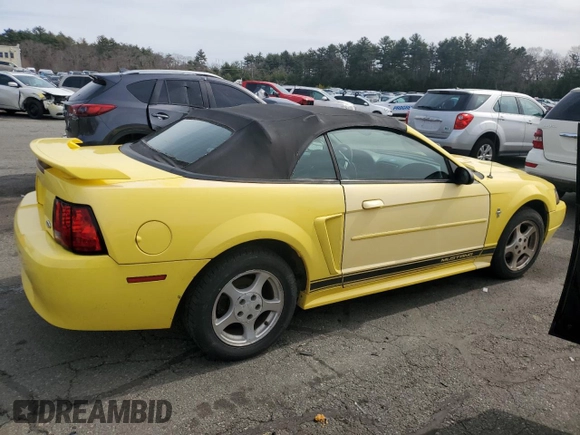 2003 Ford Mustang Deluxe with VIN 1FAFP44463F330050, listed as a Copart auction lot 48695145 with 116,740 mi miles and Salvage Title. Bid and sale history available at carsss.com. Image 3.