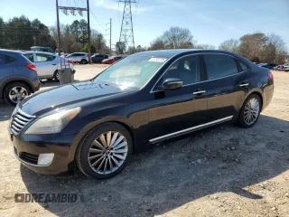 2014 Hyundai Equus Signature z VIN KMHGH4JH4EU076013, wystawiony jako Copart lot #45709725 z przebiegiem 146 861 mil mil oraz Szkoda całkowita • Salvage title. Historia ofert i sprzedaży dostępna na DreamBid. Obrazek 1.