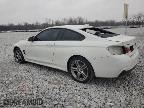 2016 BMW 4 Series 435i xDrive with VIN WBA3R5C55GK373361, listed as a Copart auction lot 85918674 with Not provided miles and Salvage title. Bid and sale history available at DreamBid. Image 2.
