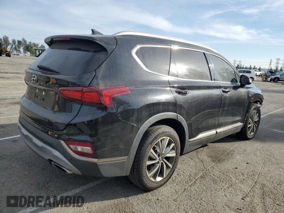 2019 Hyundai Santa Fe Limited with VIN 5NMS53AD7KH011996, listed as a Copart auction lot 85610324 with 66,729 mi miles and Salvage Title. Bid and sale history available at carsss.com. Image 3.