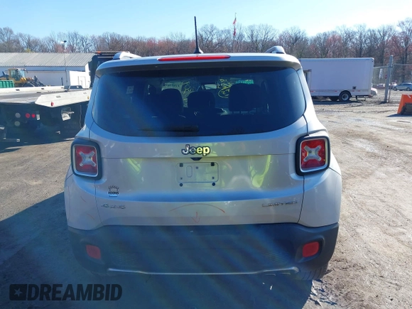 2017 Jeep Renegade Limited с VIN ZACCJBDB7HPE87317, выставлен на аукционе IAAI как лот 41853098 с пробегом 88 638 миль миль и . История ставок и продаж доступна на DreamBid. Изображение 16.
