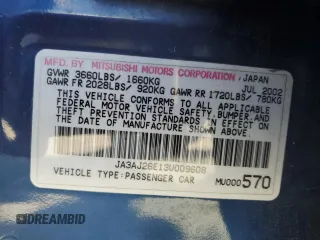2003 Mitsubishi Lancer ES with VIN JA3AJ26E13U009608, listed as a Copart auction lot 44187705 with 139,719 mi miles and Salvage Title. Bid and sale history available at carsss.com. Image 14.