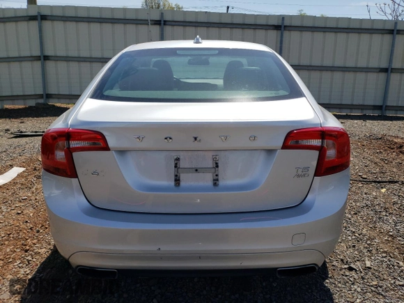 2015 Volvo S60 T5 Premier with VIN YV1612TB6F1310005, listed as a Copart auction lot 53842785 with 102,190 mi miles and Salvage Title. Bid and sale history available at carsss.com. Image 6.