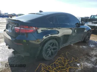 2014 BMW X6 M with VIN 5YMGZ0C50E0C40694, listed as a Copart auction lot 43943305 with 124,104 mi miles and Salvage Title. Bid and sale history available at carsss.com. Image 3.