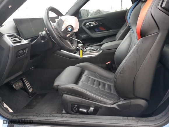 2023 BMW M2 with VIN 3MF13DM08P8D61938, listed as a Copart auction lot 45193335 with NaN miles and Salvage Title. Bid and sale history available at carsss.com. Image 7.